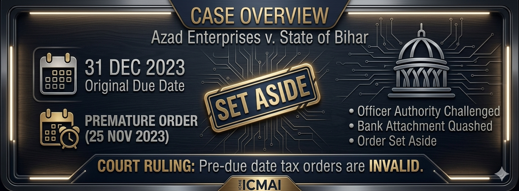 Legal Analysis: Azad Enterprises v. State of Bihar (High Court of Patna)